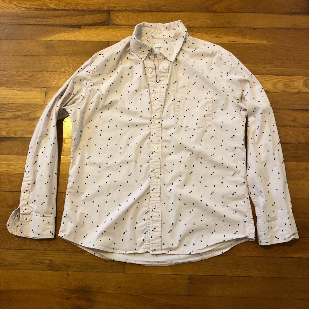 Men's Button Down Long Sleeve Large